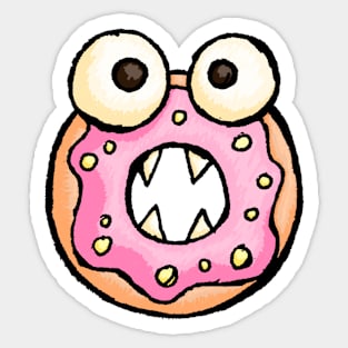 Monster Donut Sticker